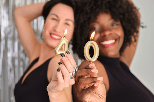 women celebrating 40 years of age