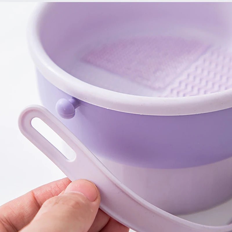 2-in-1 Brush Silicone Cleaner Drying Rack - True Colour Beauty