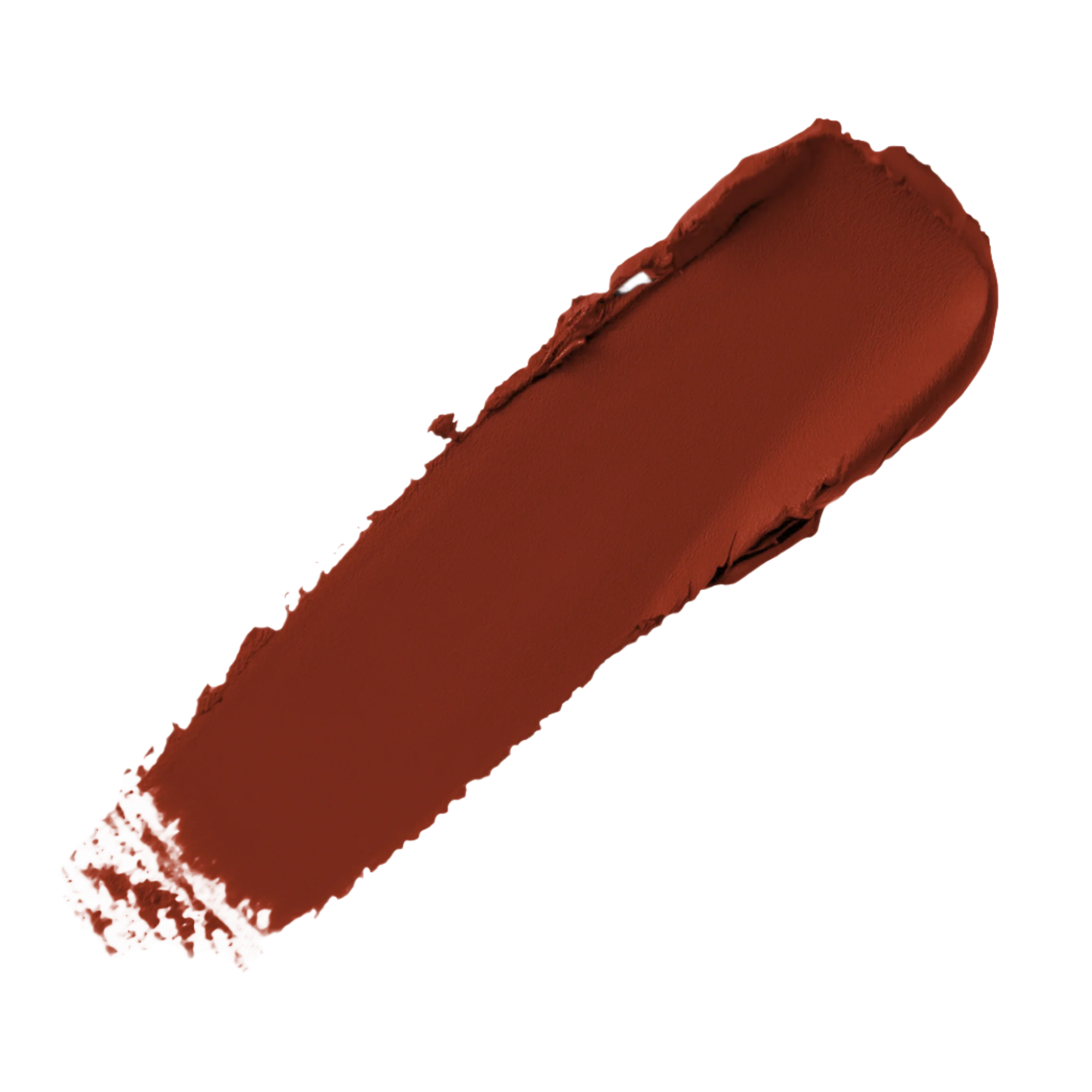 Close-up swatch of Majestic Garnet lipstick, revealing its  rich color with a smooth matte finish