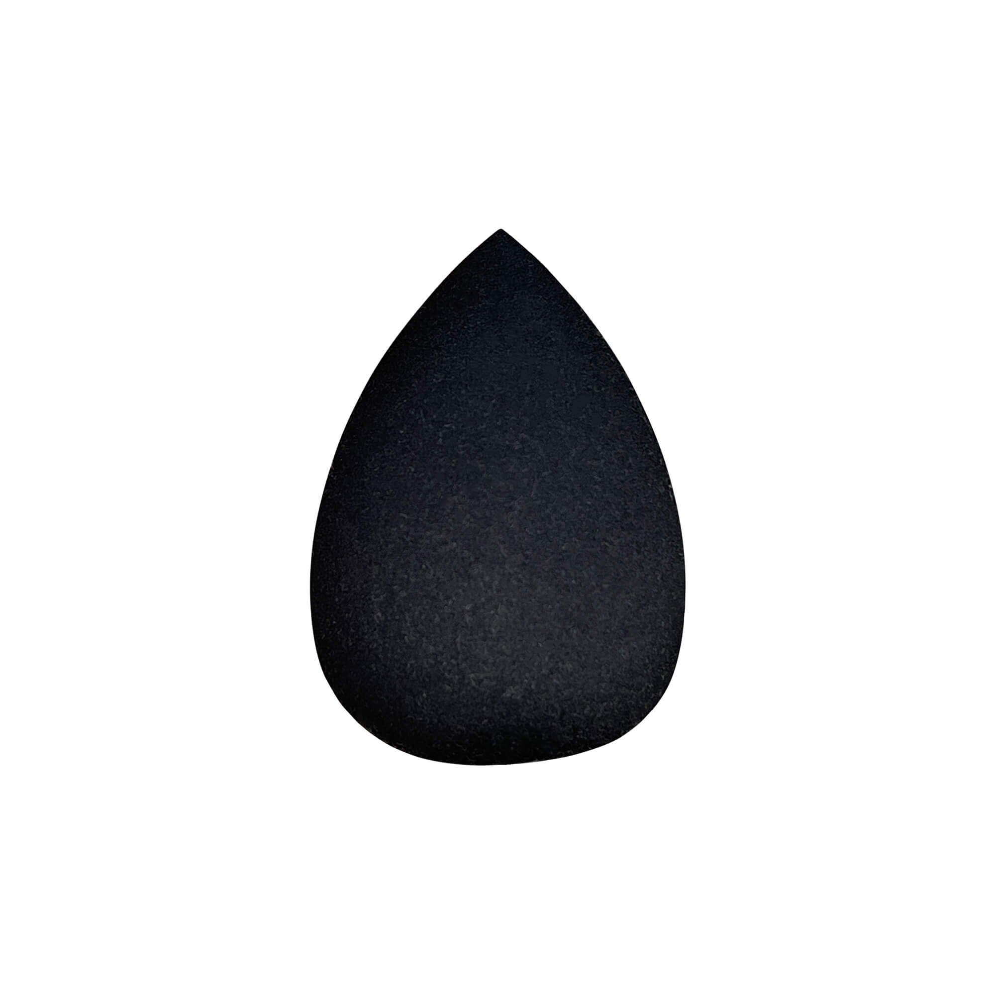 True Touch Air Blender Sponge on a white background, featuring a round bottom and slanted edge for versatile, eco-friendly makeup application.