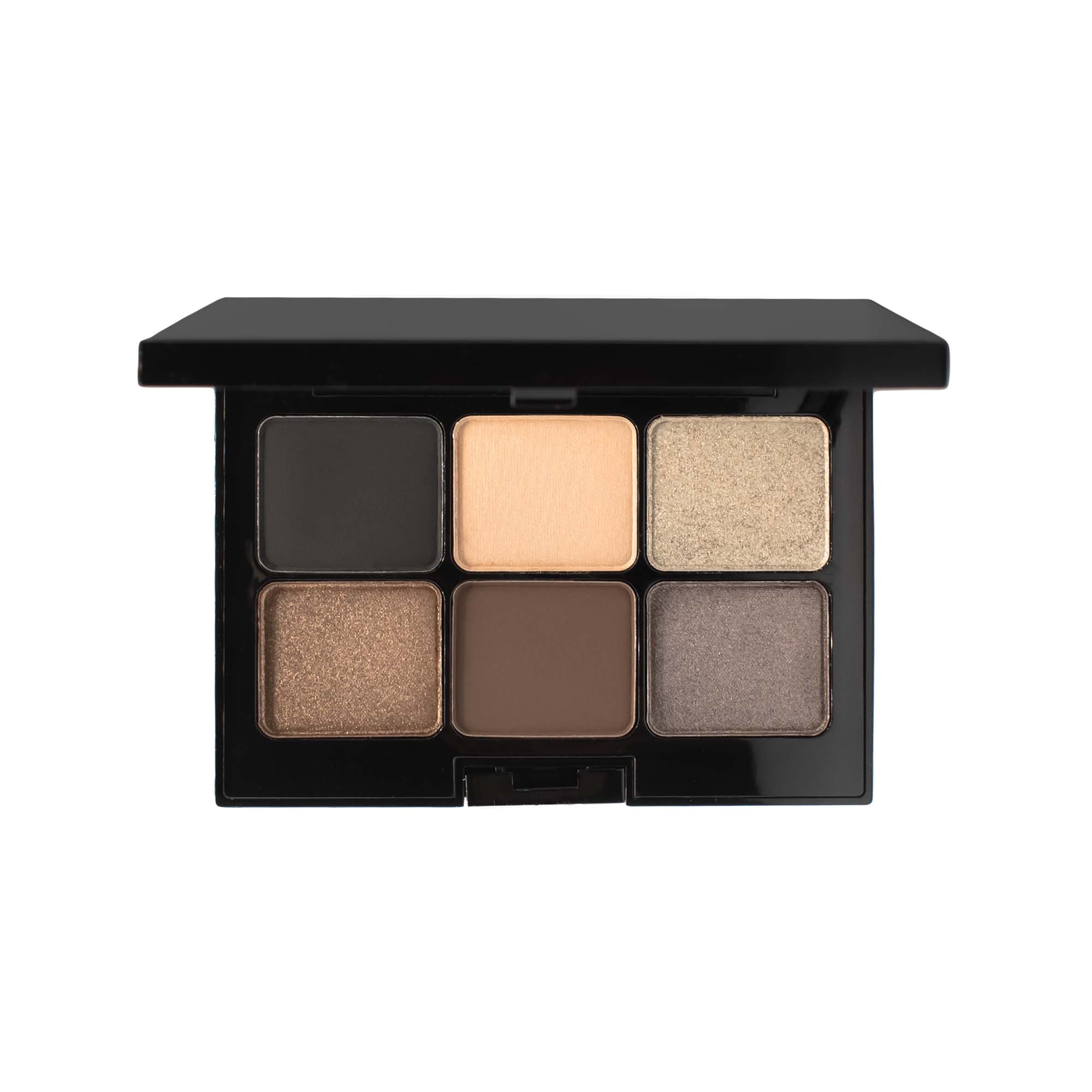 True Colour Pro Eyeshadow Palette - Dark Storm, showcasing a close-up of its bold, dramatic shades, ideal for creating striking eye looks.