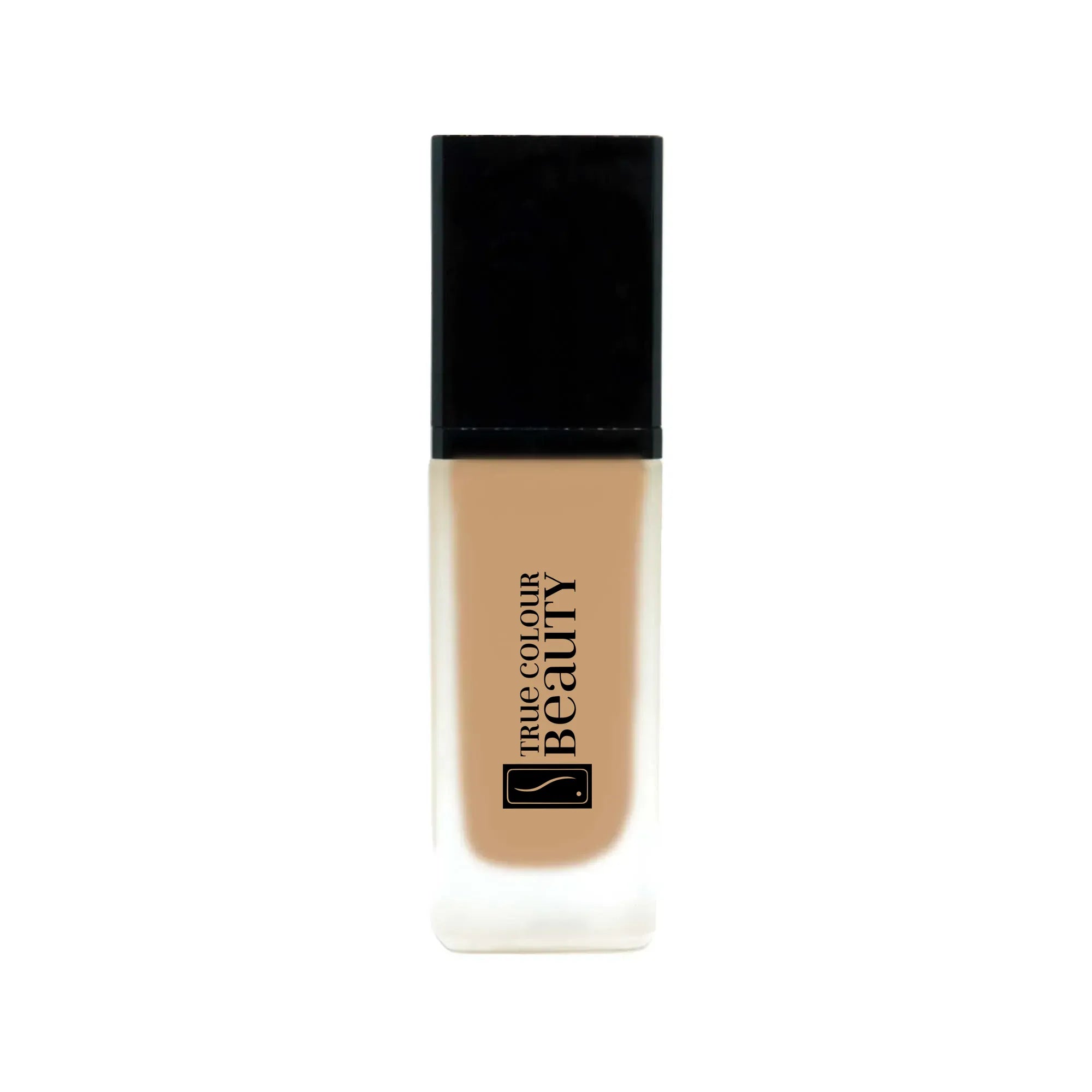 Earthbound Liquid Foundation - Oakwood in a recyclable bottle, offering buildable coverage and a natural, dewy finish for all skin types.