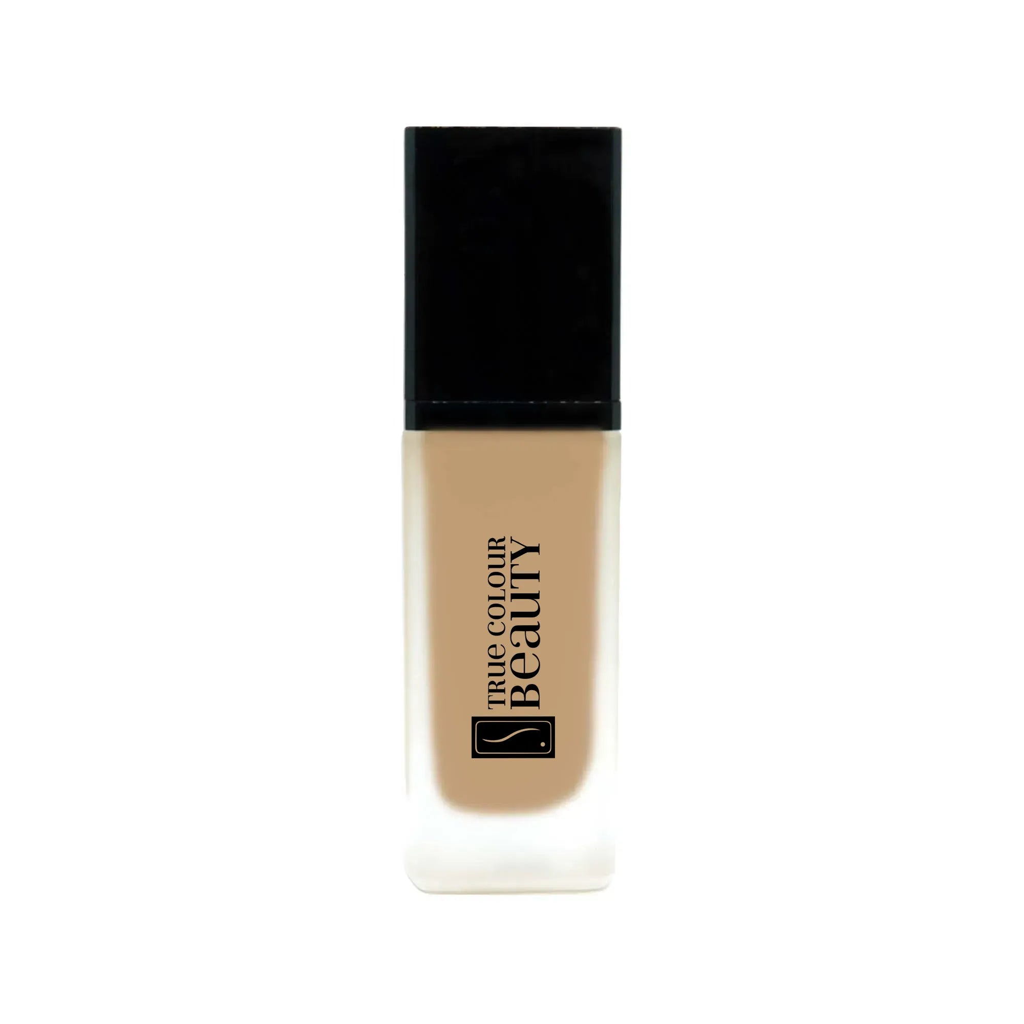 Earthbound Liquid Foundation - Spiced Honey bottle, offering medium to full coverage with a dewy finish, in eco-friendly packaging. Suitable for all skin types.