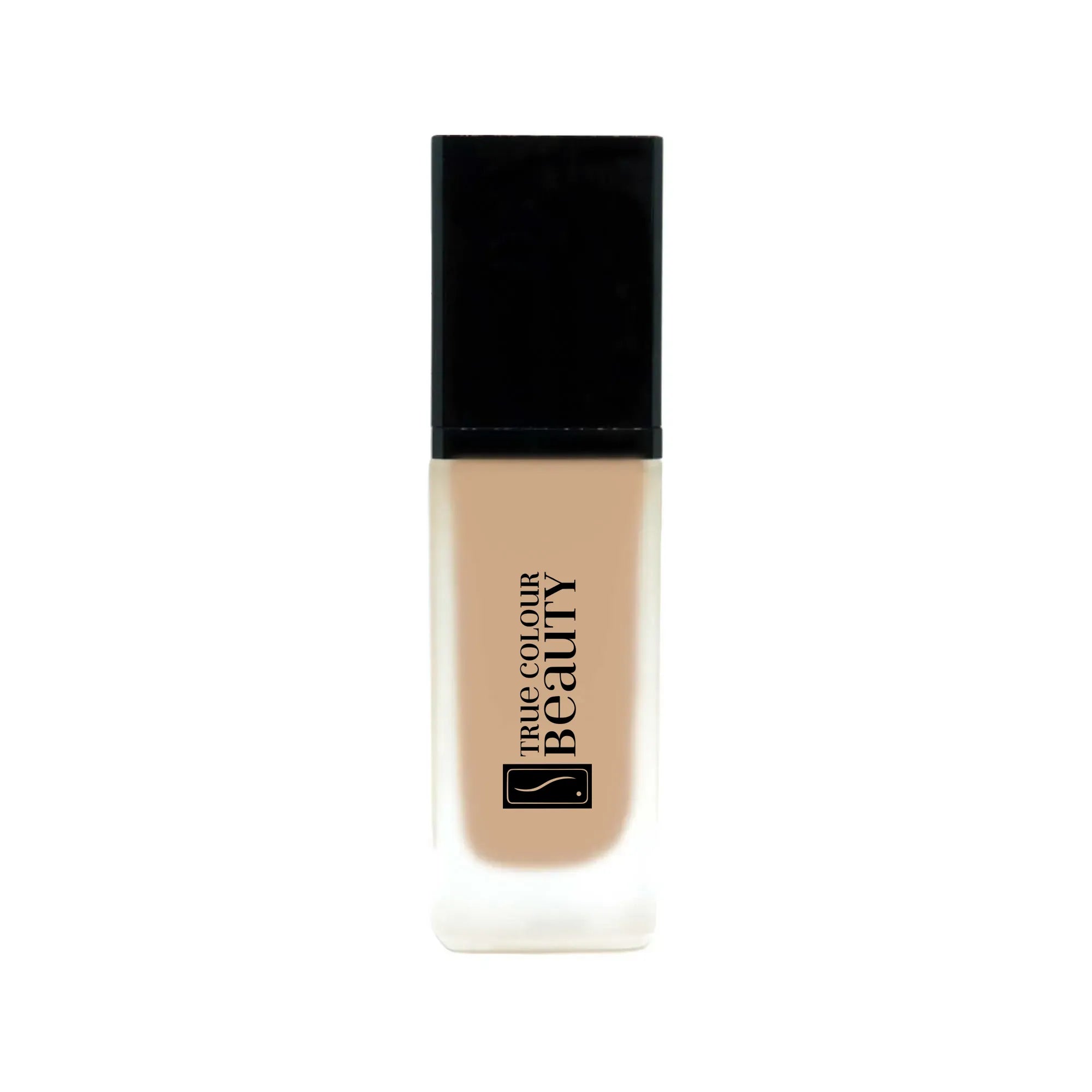 Earthbound Liquid Foundation - Sandstone bottle showcasing its recyclable packaging and elegant design for a natural, breathable finish. Perfect for eco-conscious beauty enthusiasts.