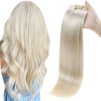 3pcs Ombre Real Hair PU Tape With Clip In Extensions