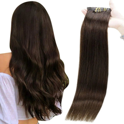 3pcs Ombre Real Hair PU Tape With Clip In Extensions