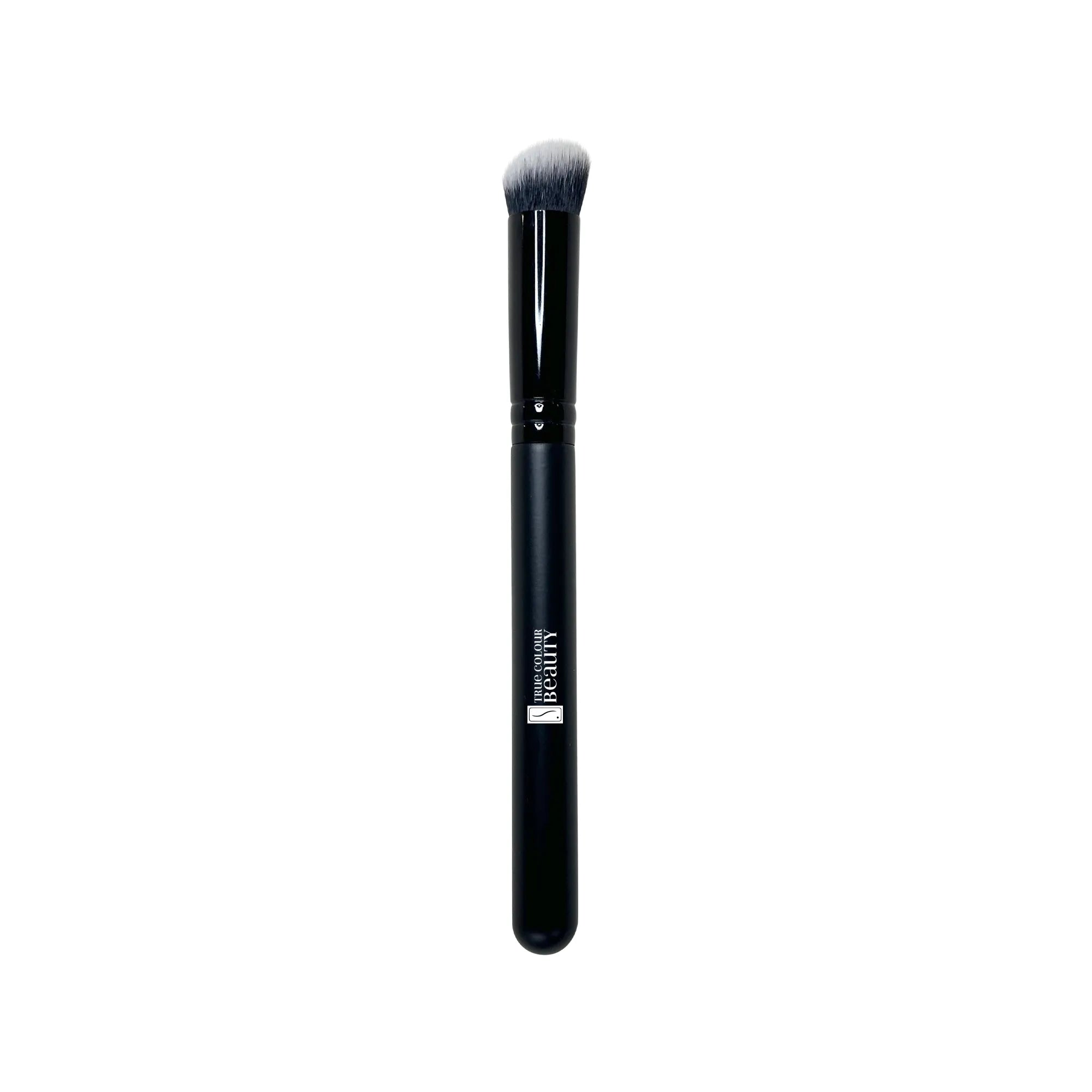 TCB Pro Large Blurrer Brush features a slanted, rounded design that effortlessly diffuses concealer.