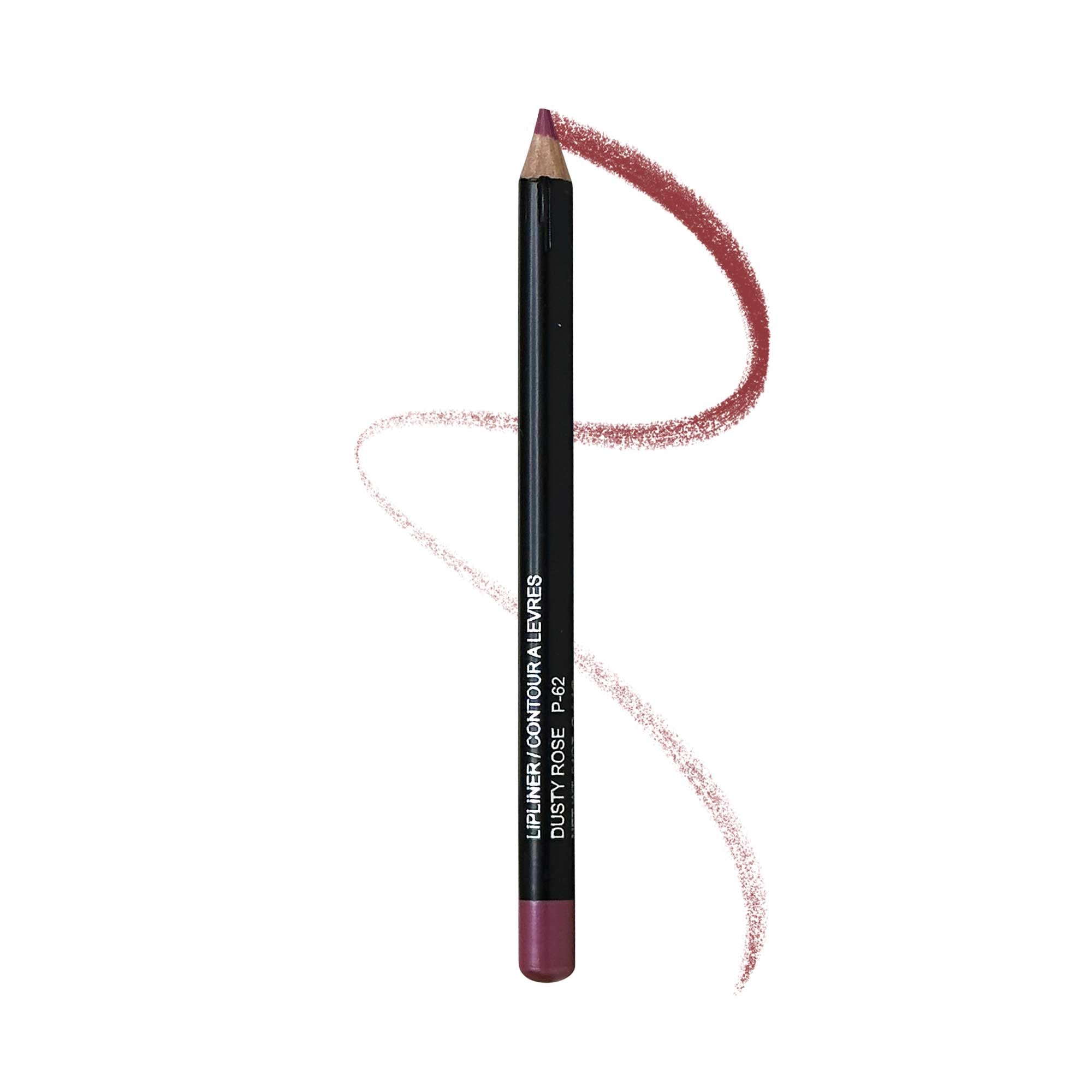 Lip Liner - Dusty Rose: A close-up of a lip pencil designed for precise application, featuring a creamy texture ideal for defining and enhancing lips.