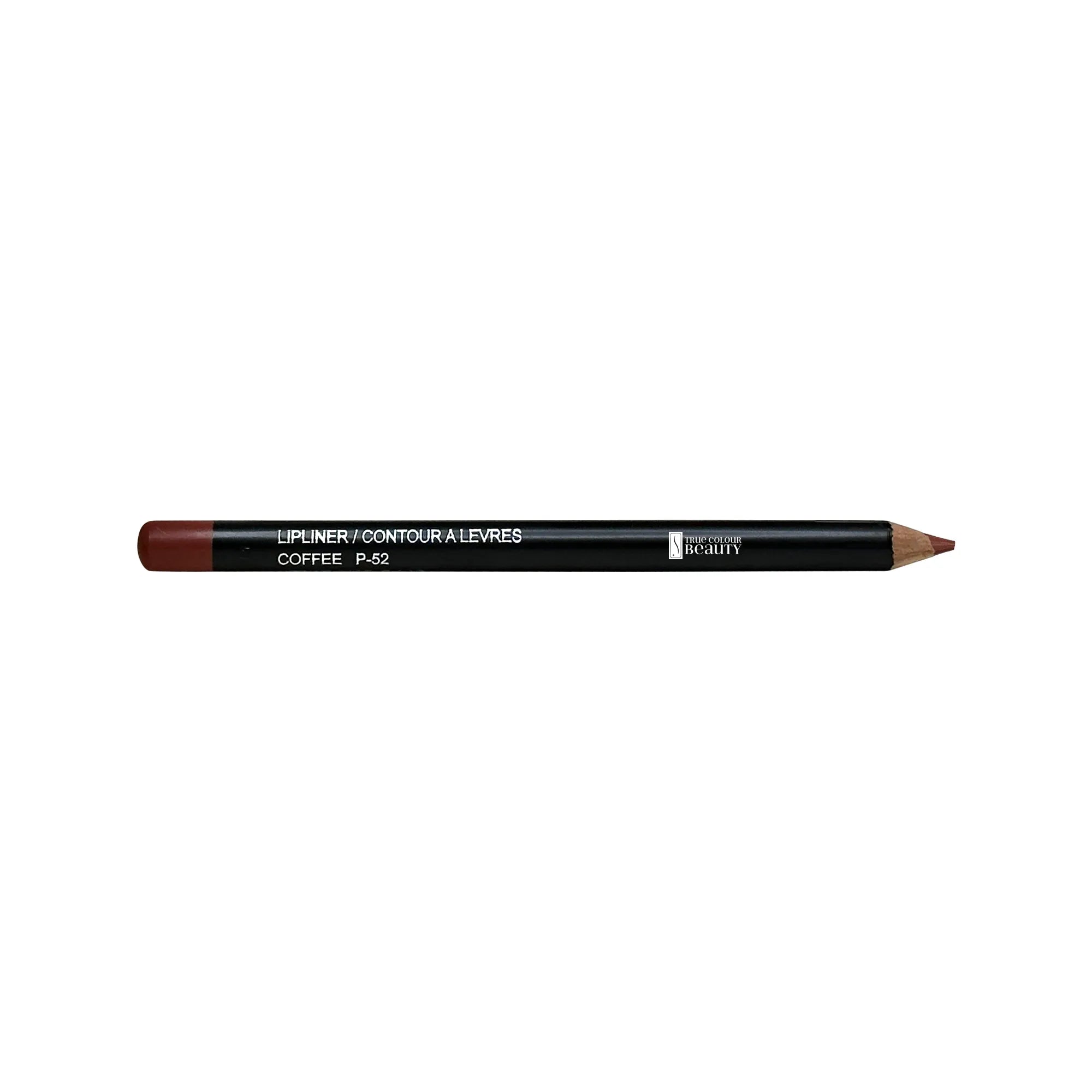 Lip Liner - Deep Umber: Close-up of a sleek, black tube, showcasing a creamy, long-lasting formula for precise lip definition. Ideal for achieving a professional look.