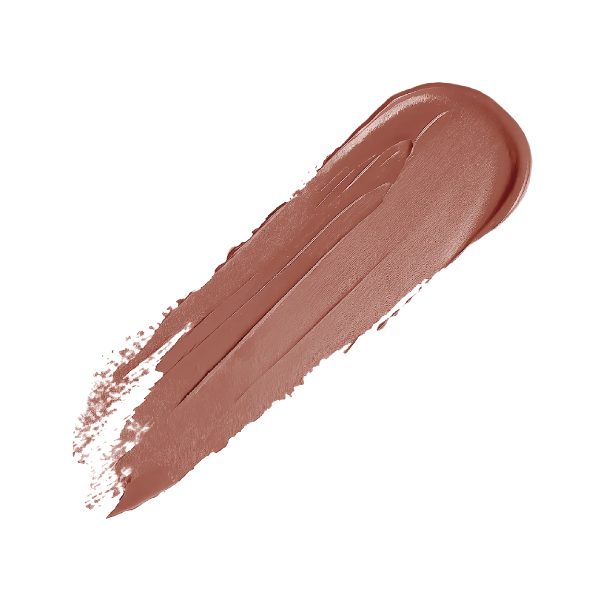 Close-up swatch of Soft Mocha lipstick in a smooth, rich mocha color