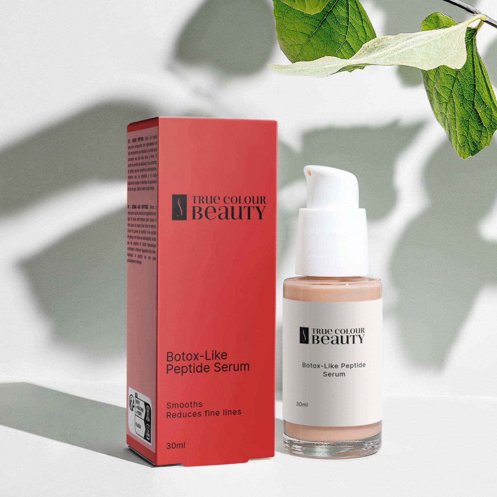 Botox-like peptide serum designed to boost collagen production for firmer, refined skin.