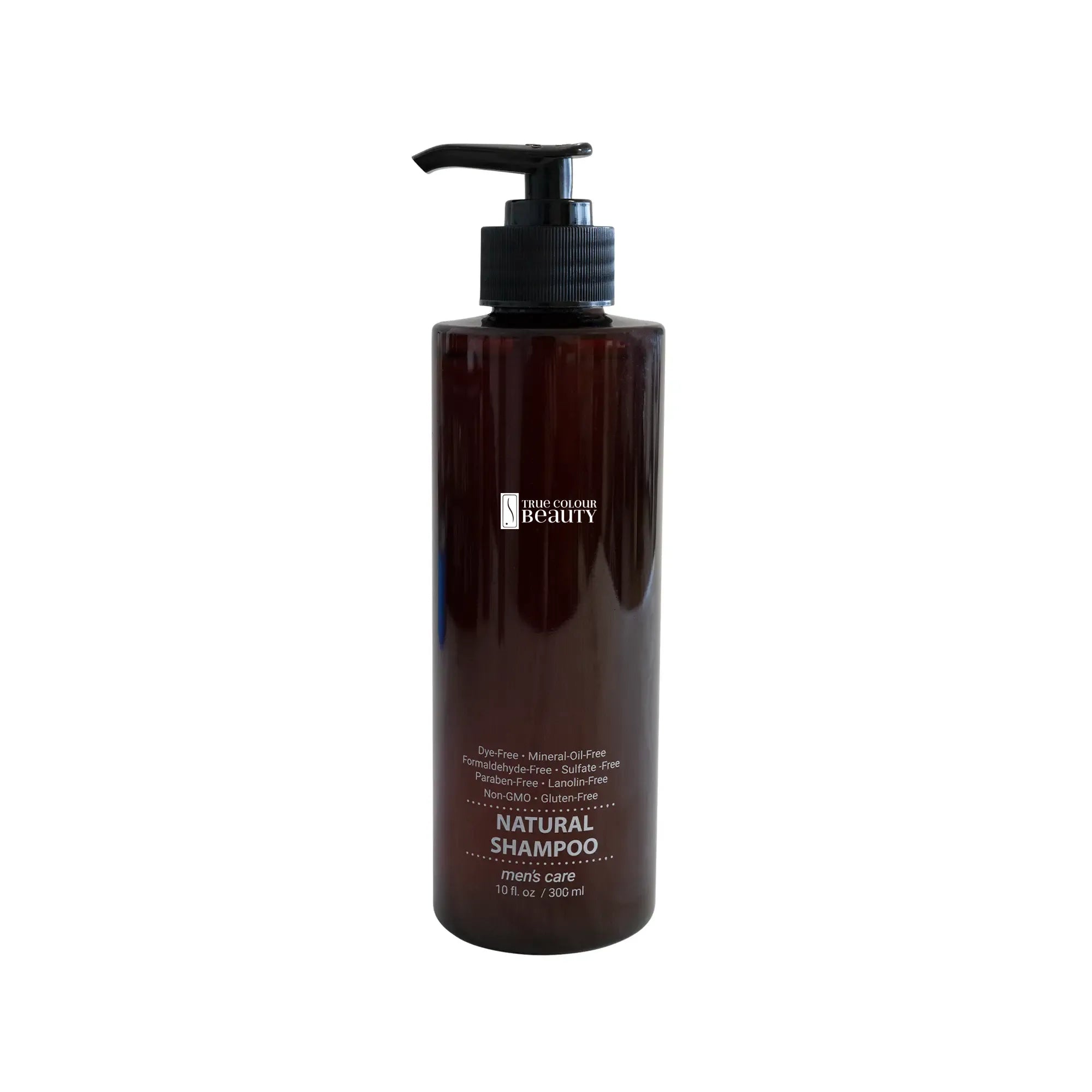 Bottle of TCB Men's Daily Shampoo, formulated to cleanse and refresh hair, leaving it feeling soft and revitalized