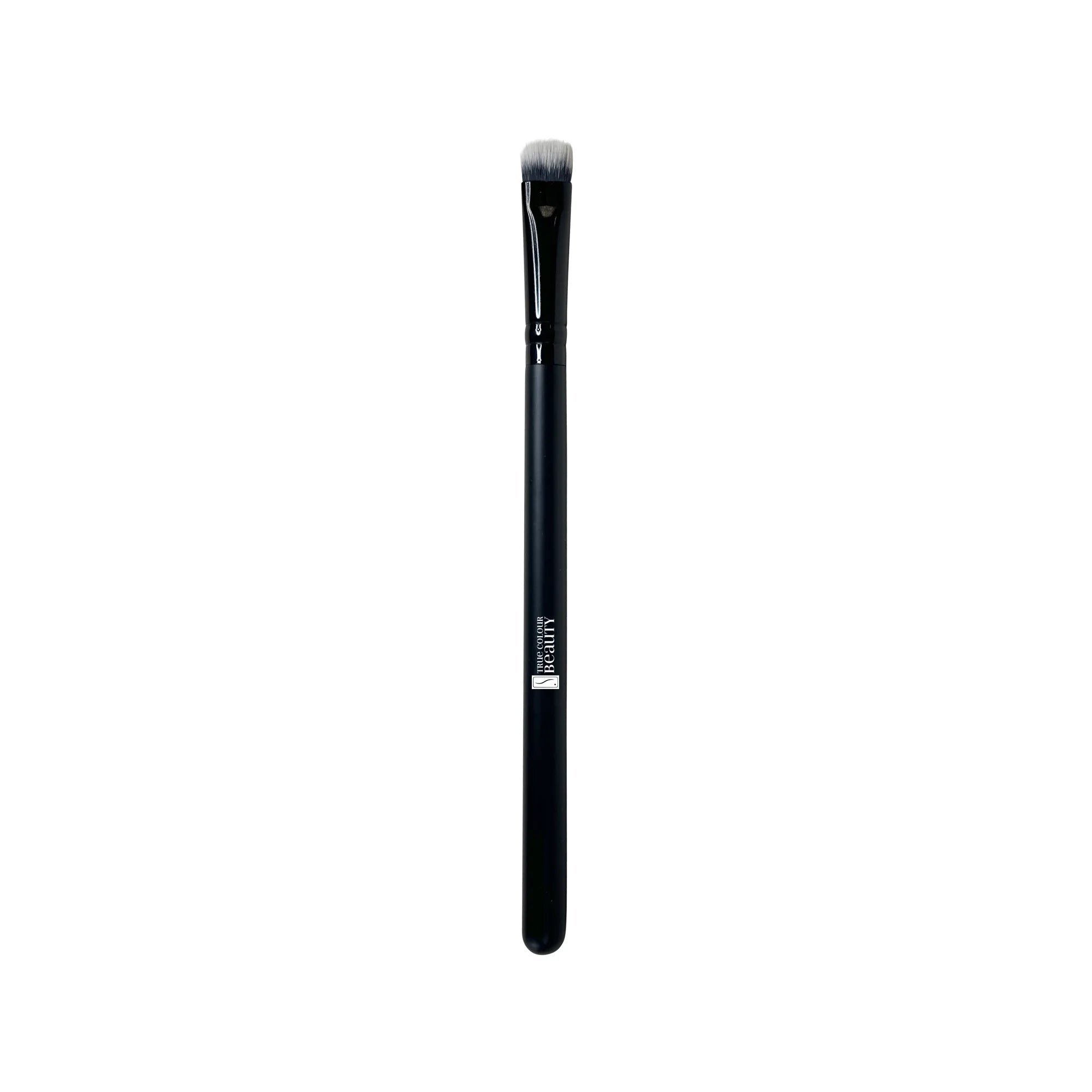 TCB Eye Brush Pro. Featuring soft, synthetic bristles, this brush allows for even powder deposition.