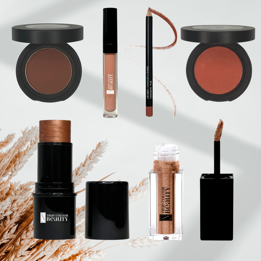 Warm up your fall look with the Pumpkin Spice Fall Makeup Bundle, 