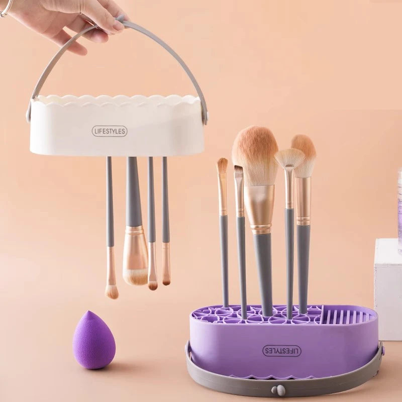 Silicone Makeup Brush Cleaner & Organizer | TCBeauty