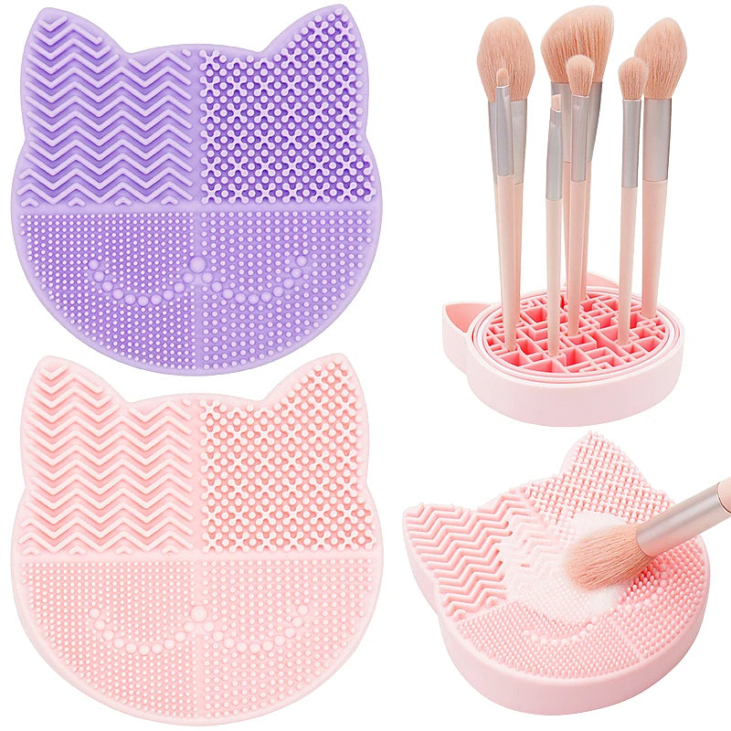 Kitty Clean Silicone Brush & Storage Box | True Colour Beauty