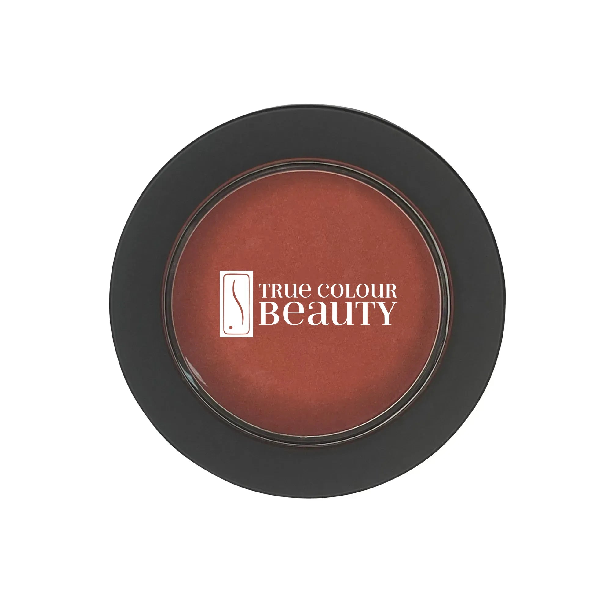 Single Pan Blush - Snapdragon Glow, a finely-milled, talc-free pressed powder for a natural flush, featured in a close-up of its makeup container.