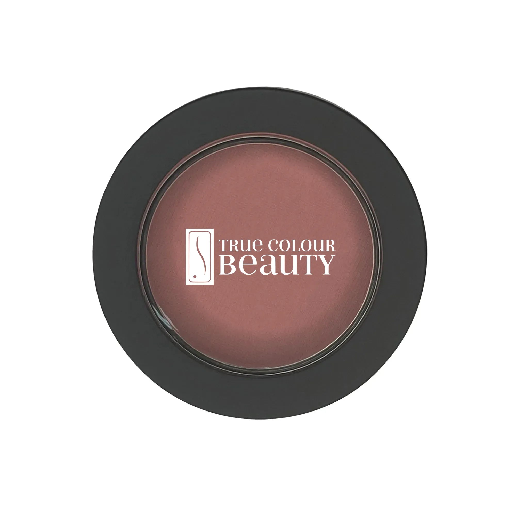 Single Pan Blush - Sweet Macaron: A close-up of a pressed blush powder, showcasing its smooth texture, ideal for achieving a natural, radiant flush.