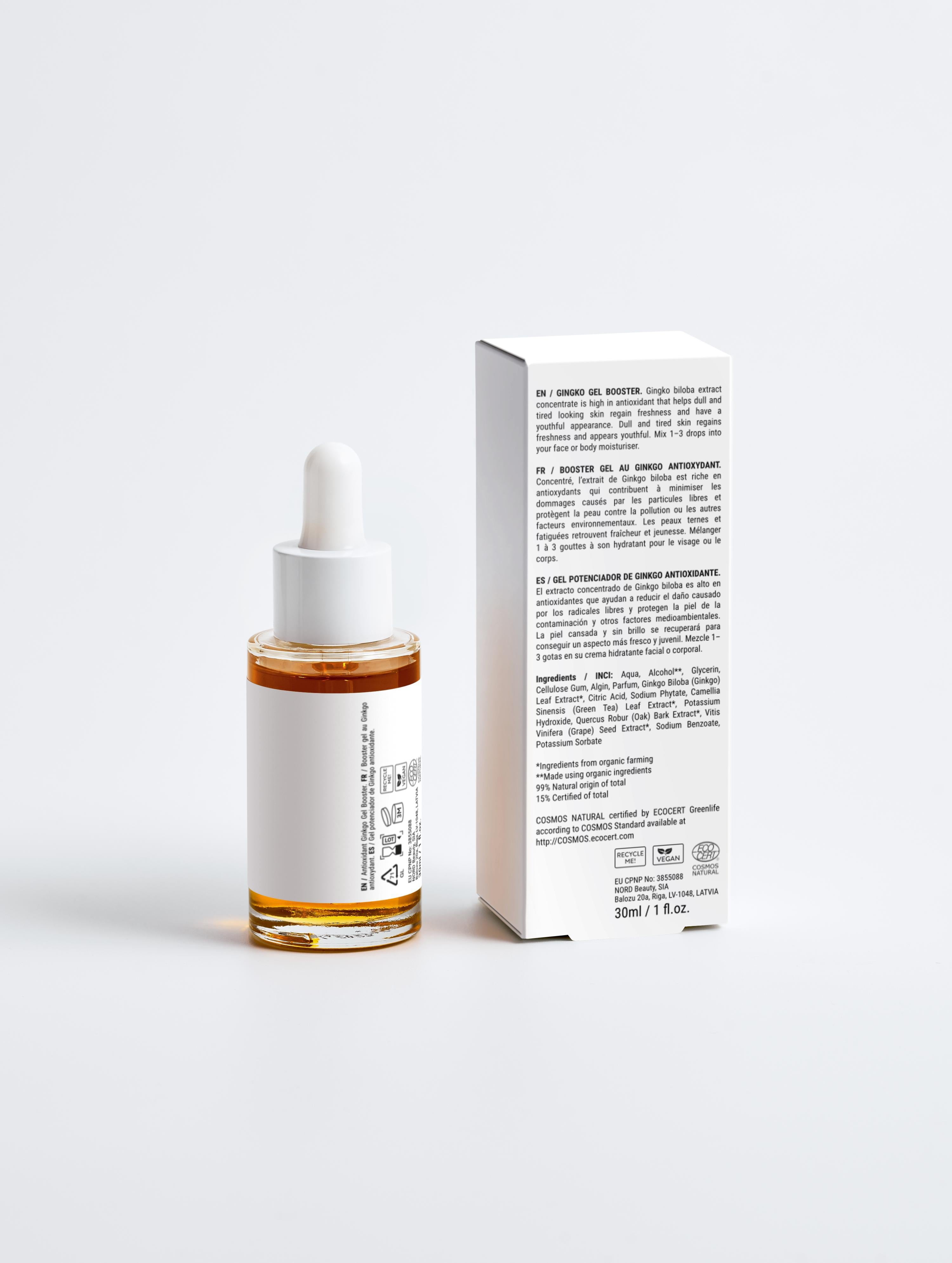 Antioxidant Ginkgo Gel Booster 30ml | True Colour Beauty