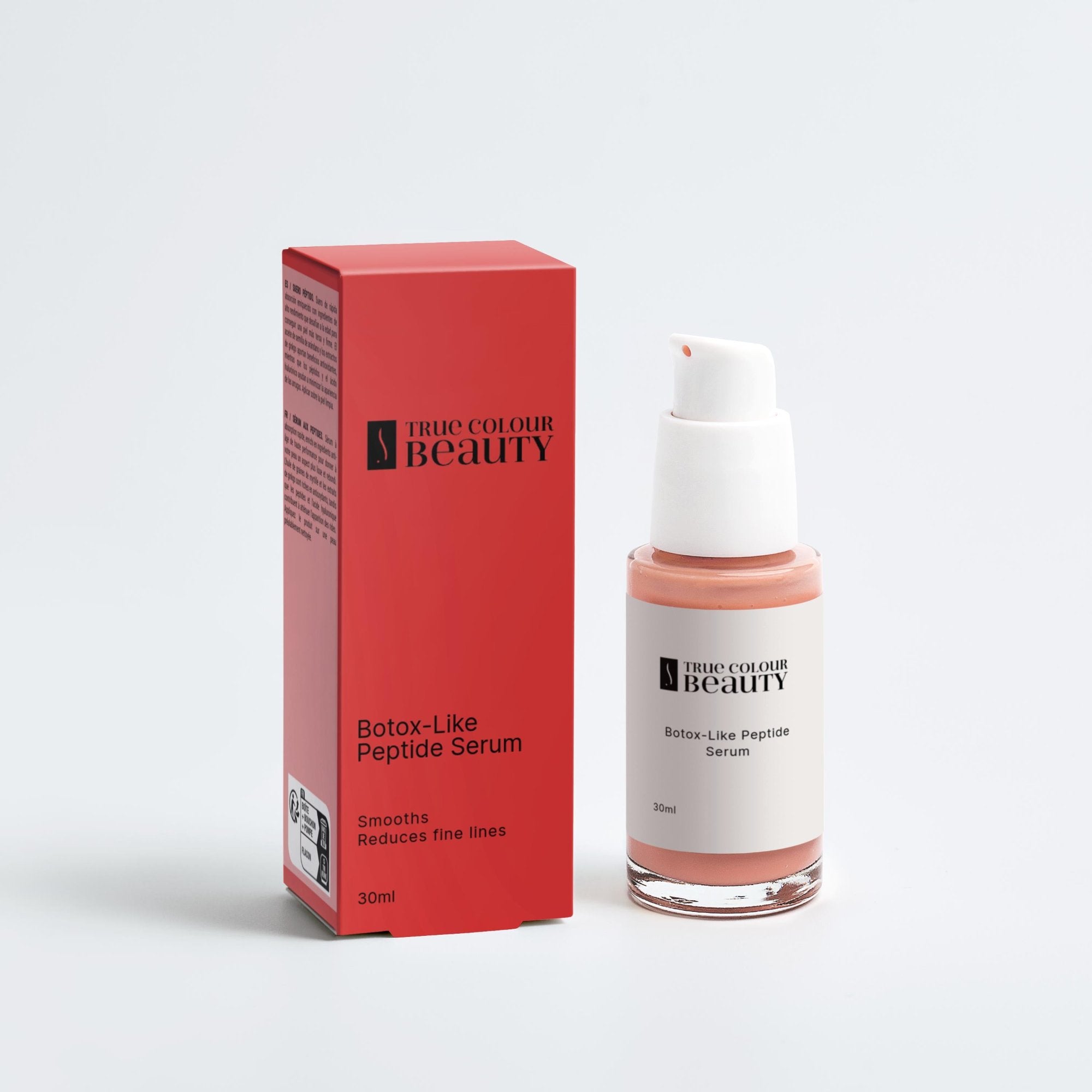 Botox-like peptide serum designed to boost collagen production for firmer, refined skin.