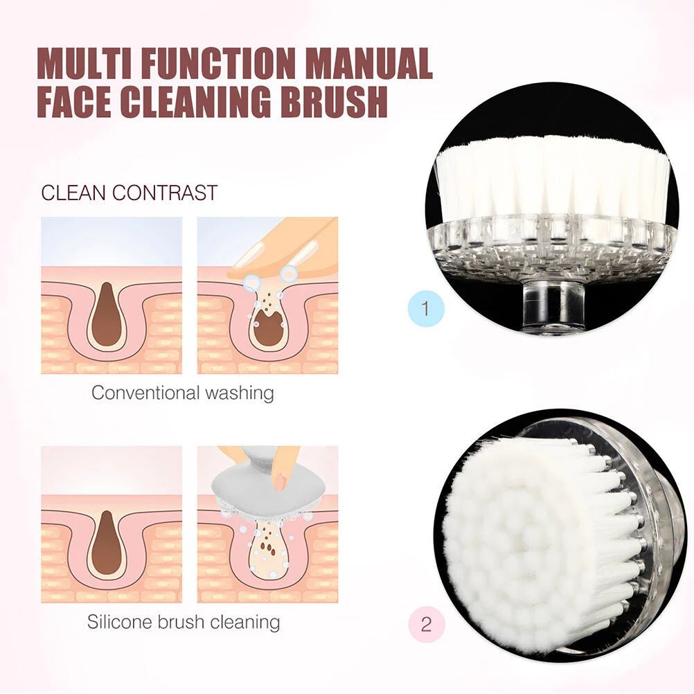 Cleansing Brush Facial Face Scrubber - True Colour Beauty