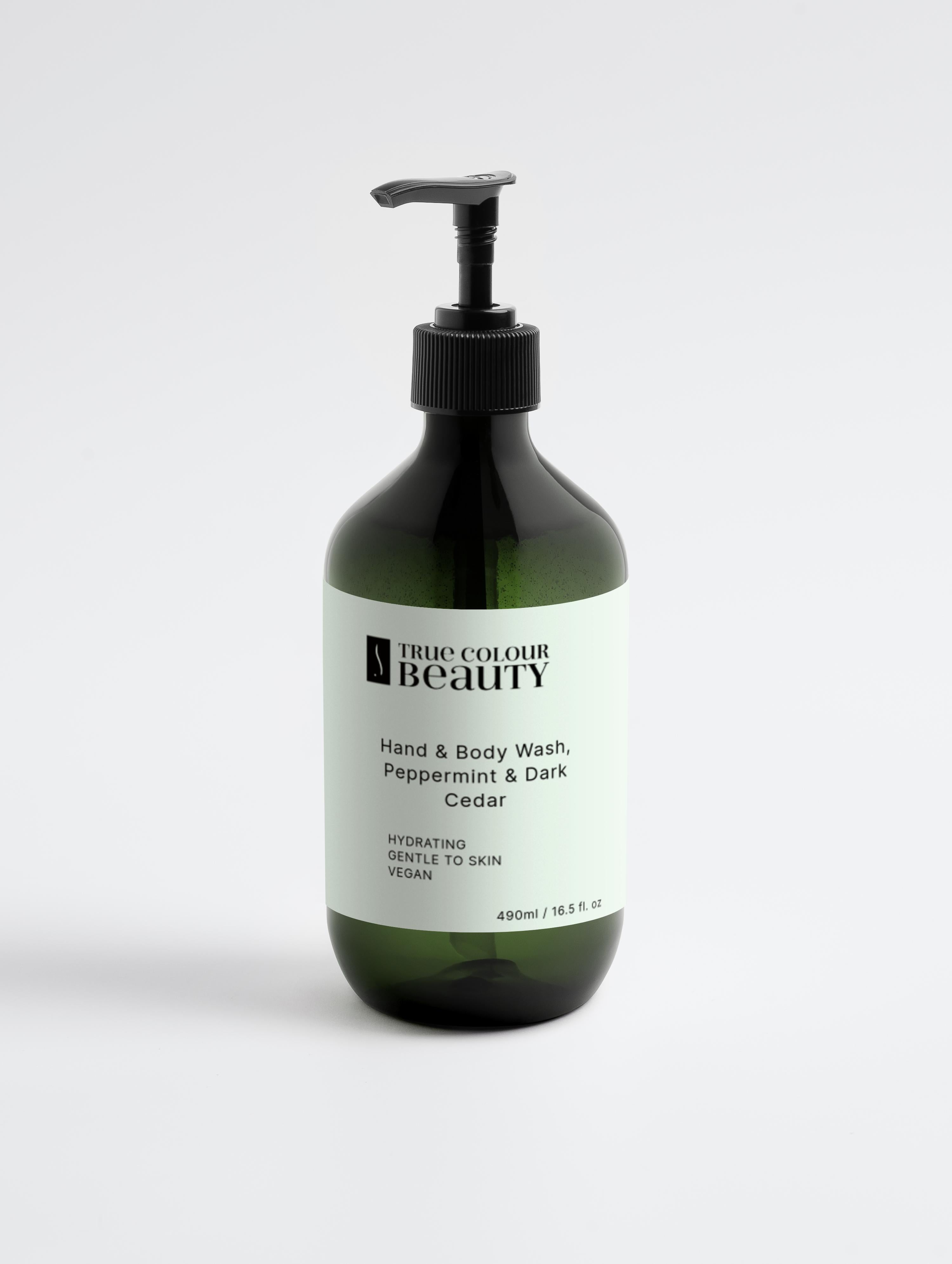 Hand & Body Wash, Peppermint & Dark Cedar | True Colour Beauty