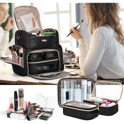 Makeup Cosmetic Bag with Removable Cases - True Colour Beauty
