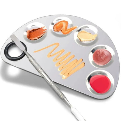 Stainless Steel Makeup Mixing Palette - True Colour Beauty