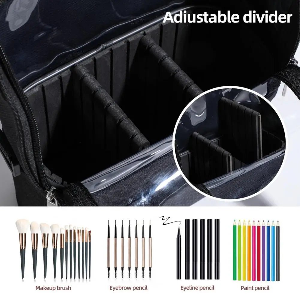 Transparent Makeup Brush Backpack - True Colour Beauty