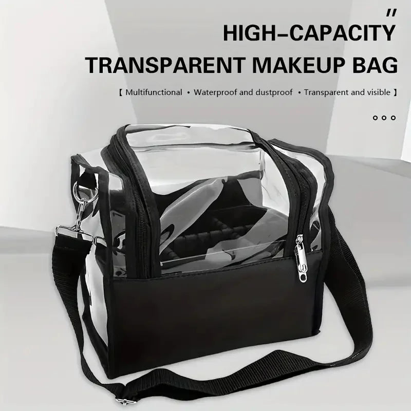 Transparent Makeup Brush Travel Bag - True Colour Beauty