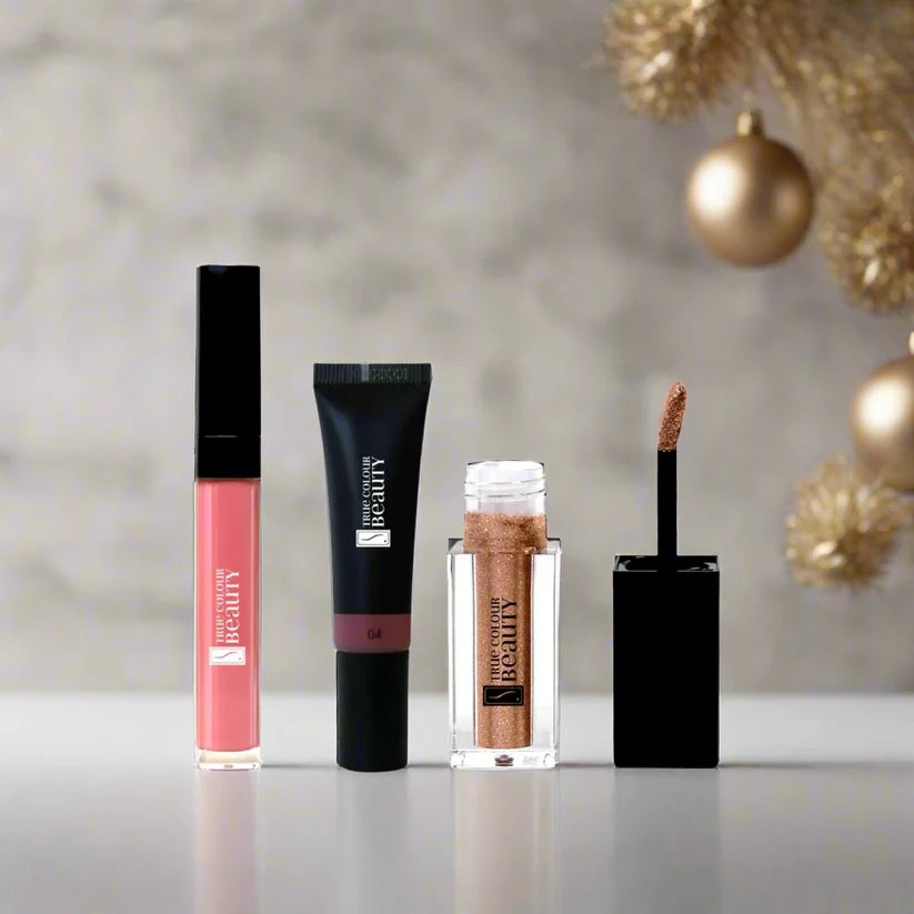 True Colour Glitz & Glamor Set, vegan makeup products for a radiant, sustainable beauty routine.